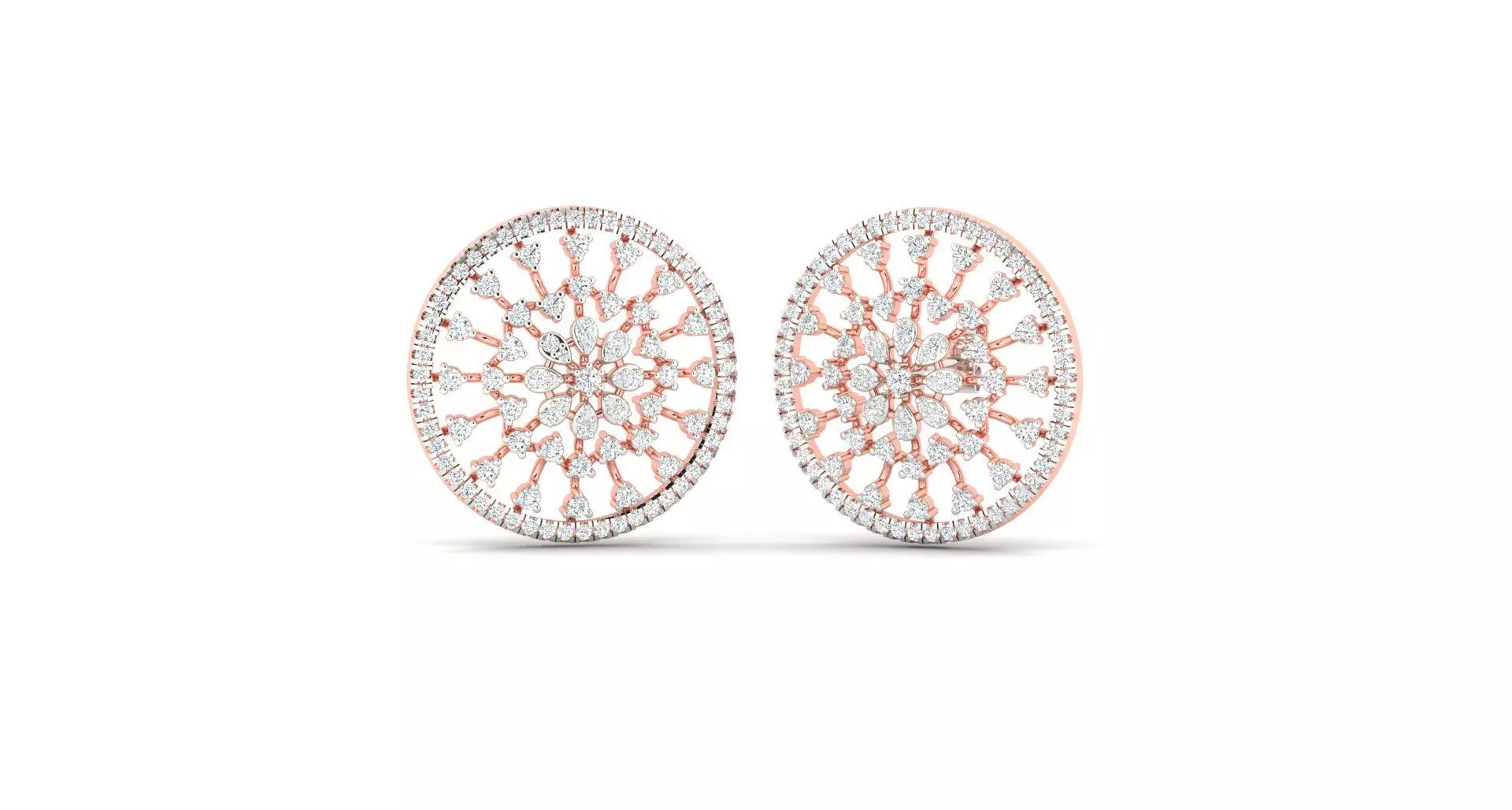 Women earrings 3dm stl render detail 3D print model 3D print model_0