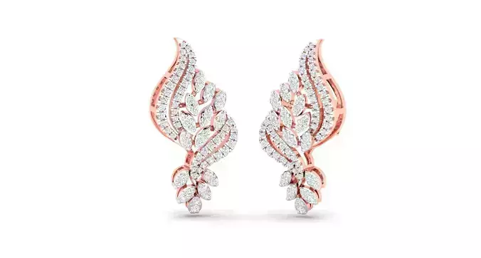 Women earring 3dm stl render detail 3D print model 3D print model