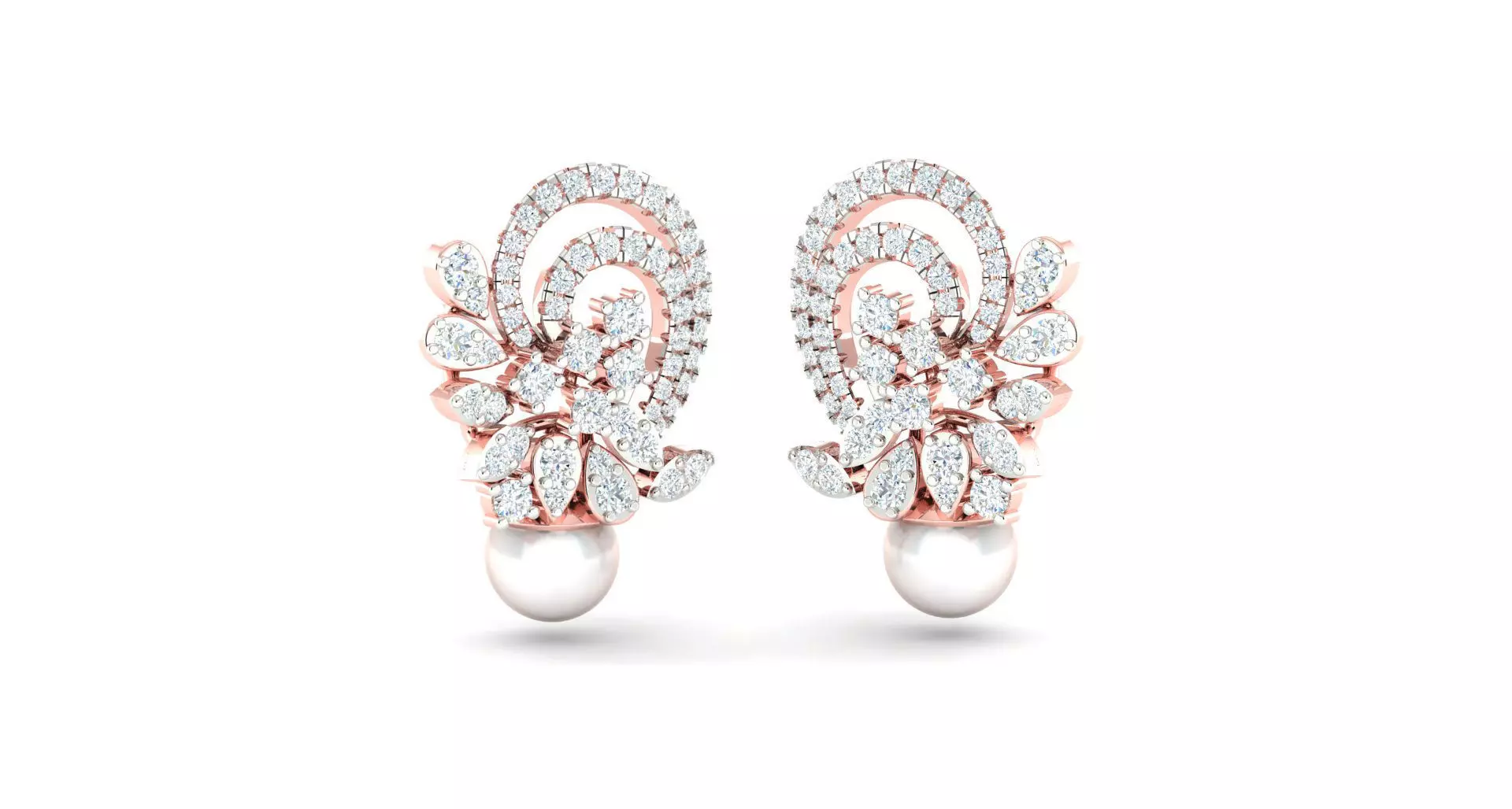 Women earrings 3dm stl render detail 3D print model 3D print model_0