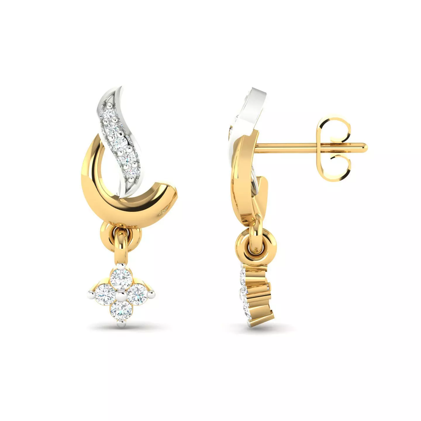 Women earrings 3dm stl render detail 3D print model 3D print model_0