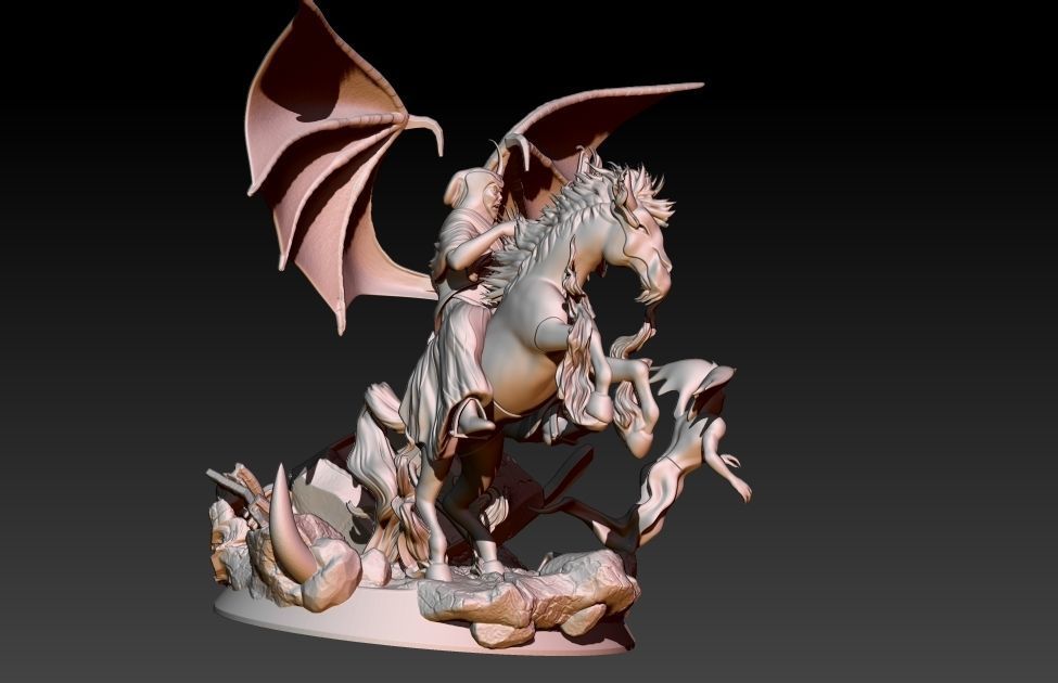 Venger on horse Nightmare 3D print model_2