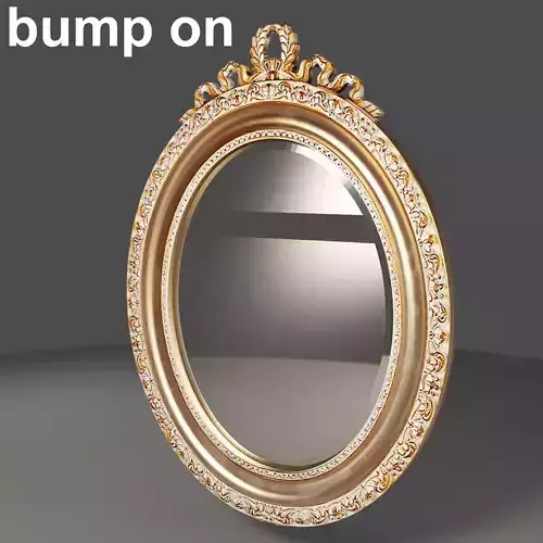 Ellipse Framed Mirror