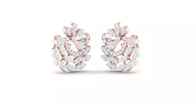 Women earrings 3dm stl render detail 3D print model