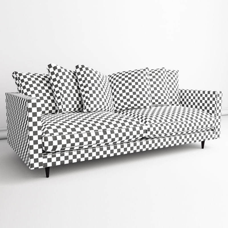 sofa model with pillows 3D model_5