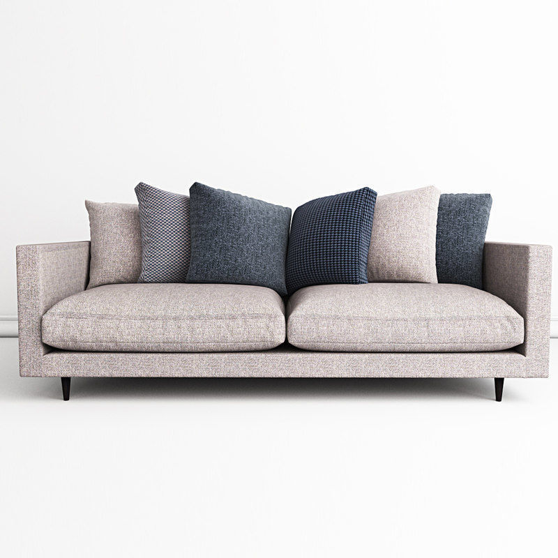 sofa model with pillows 3D model_4