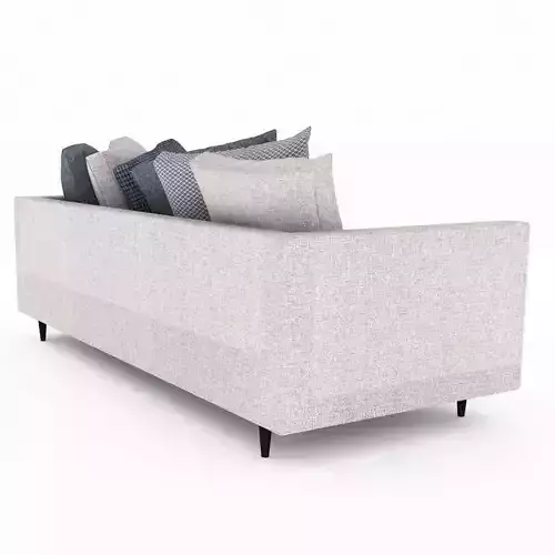 sofa model with pillows