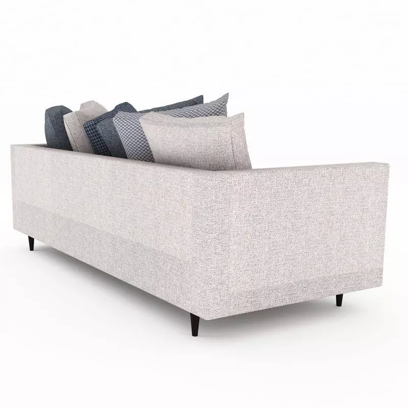 sofa model with pillows 3D model_0