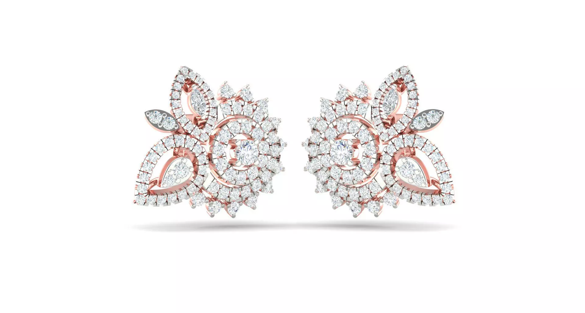 Women earrings 3dm stl render detail 3D print model 3D print model_0