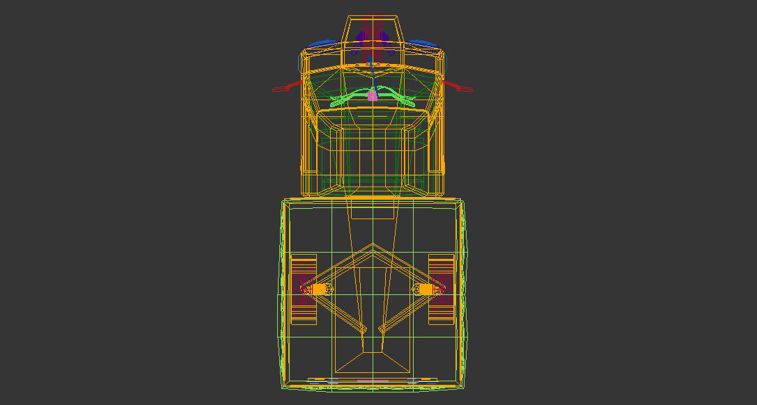 Low Poly Three Wheeled Truck Low-poly 3D model_16