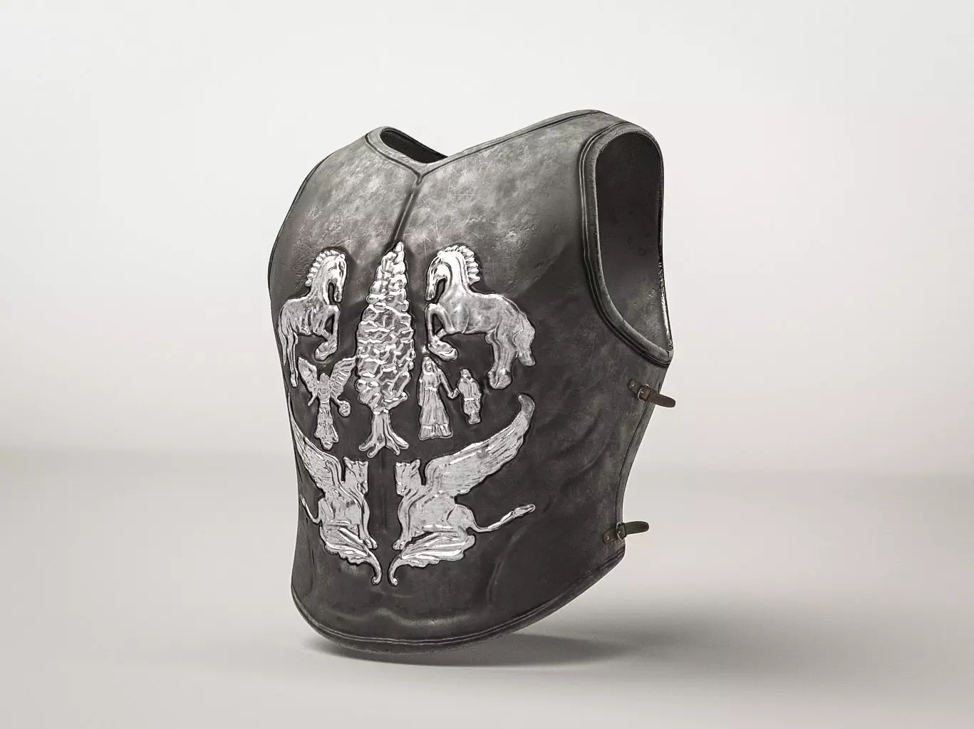 Roman Armor Gladiator Cuirass Low-poly 3D model