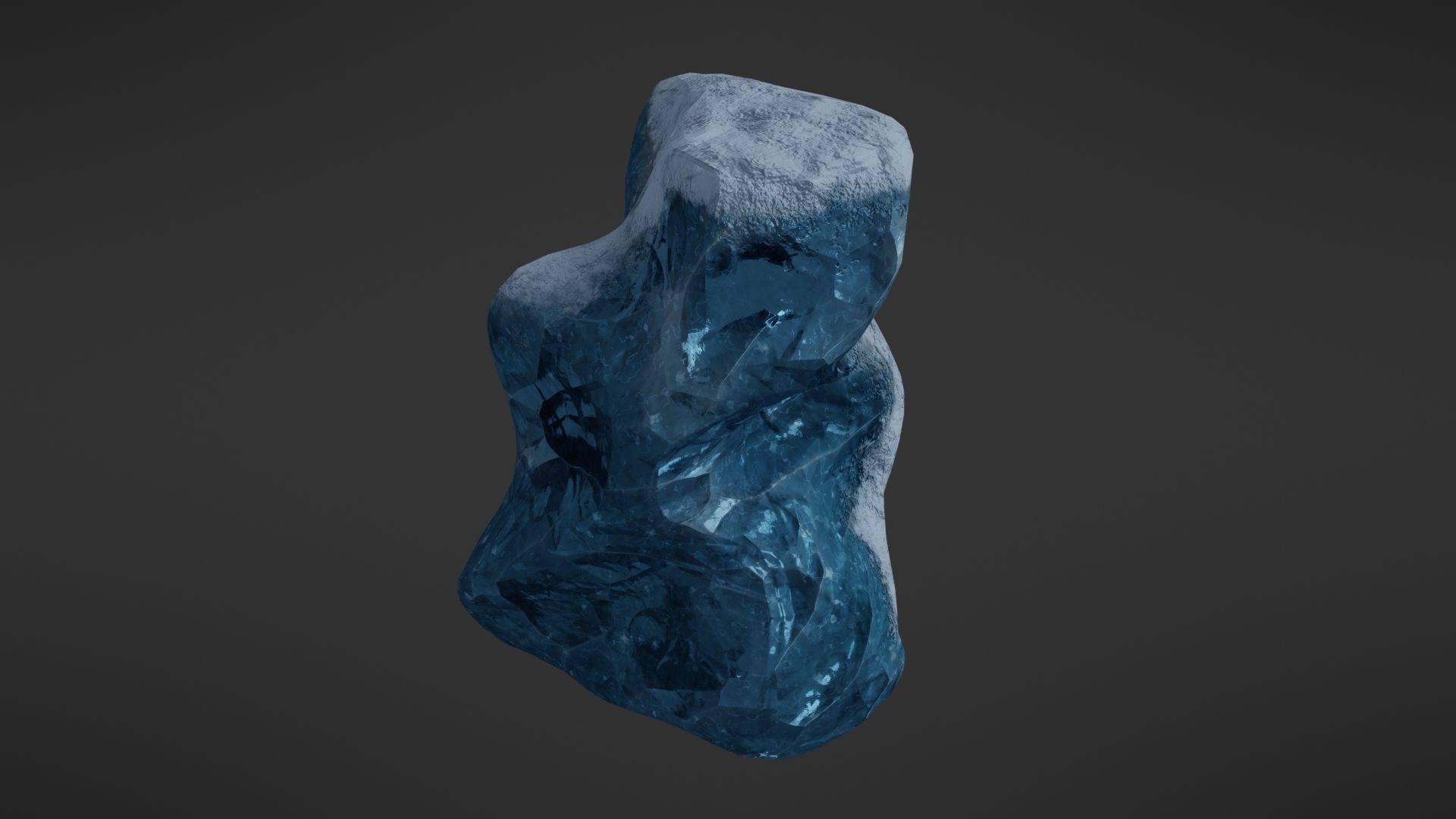 Iceberg rock Low-poly 3D model_15