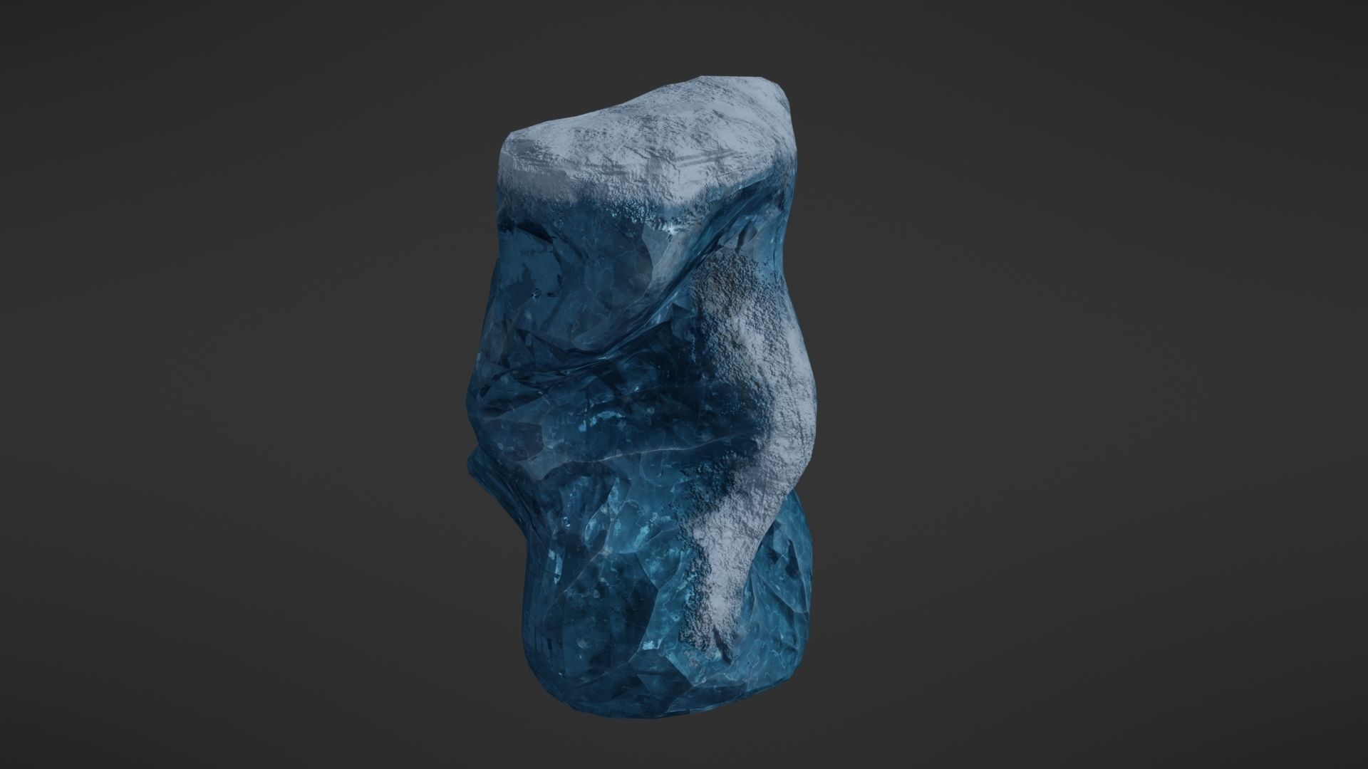 Iceberg rock Low-poly 3D model_14