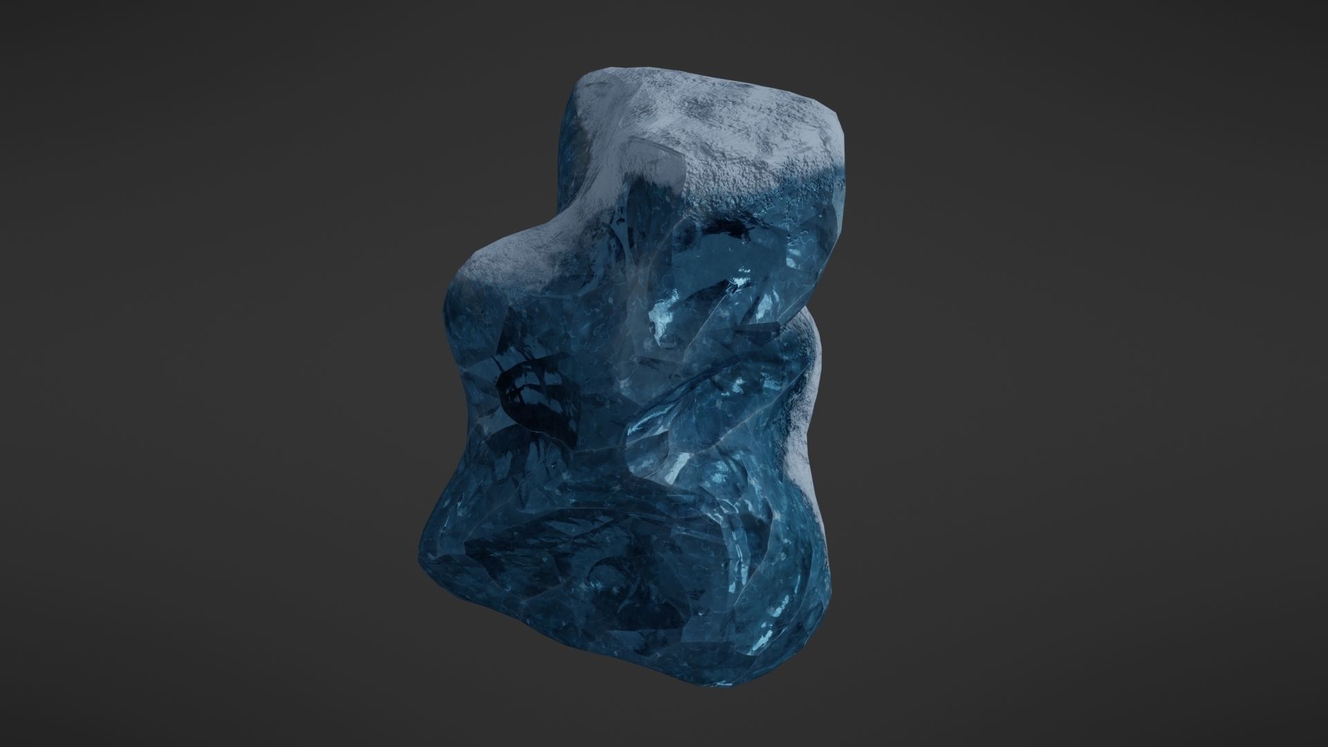 Iceberg rock Low-poly 3D model_21