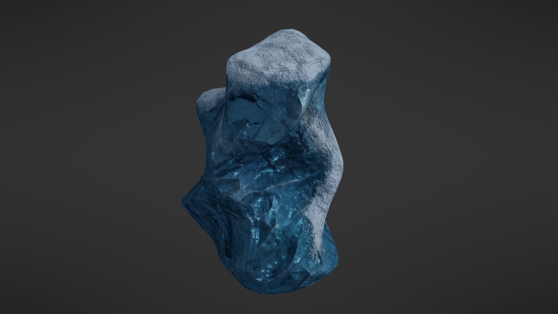 Iceberg rock Low-poly 3D model_13