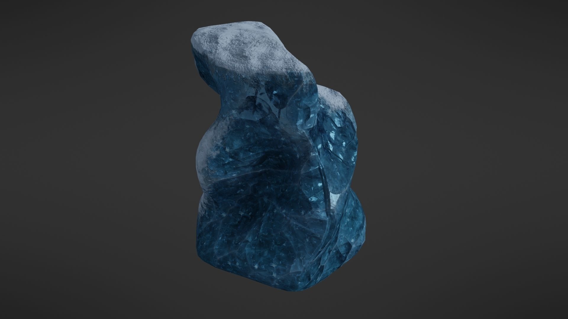 Iceberg rock Low-poly 3D model_10