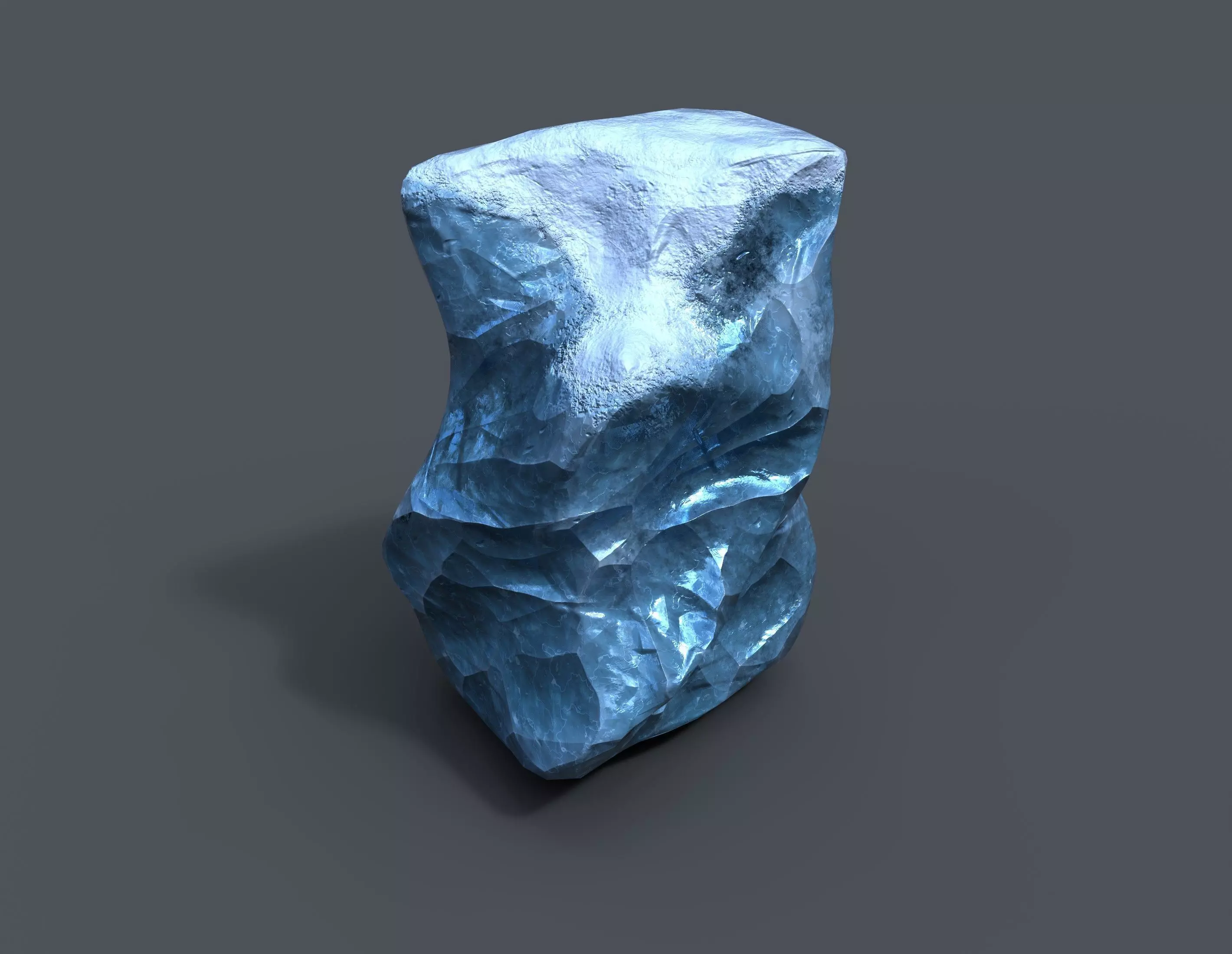 Iceberg rock Low-poly 3D model_0