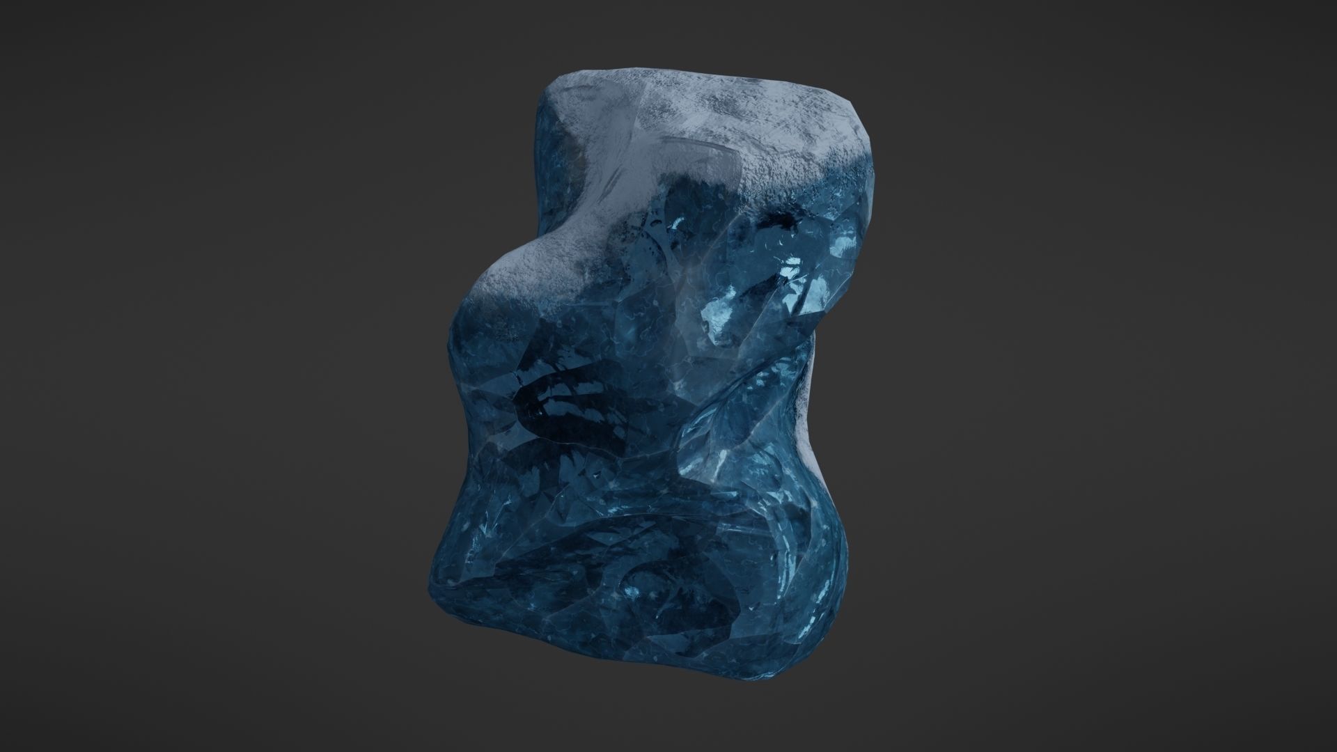 Iceberg rock Low-poly 3D model_7