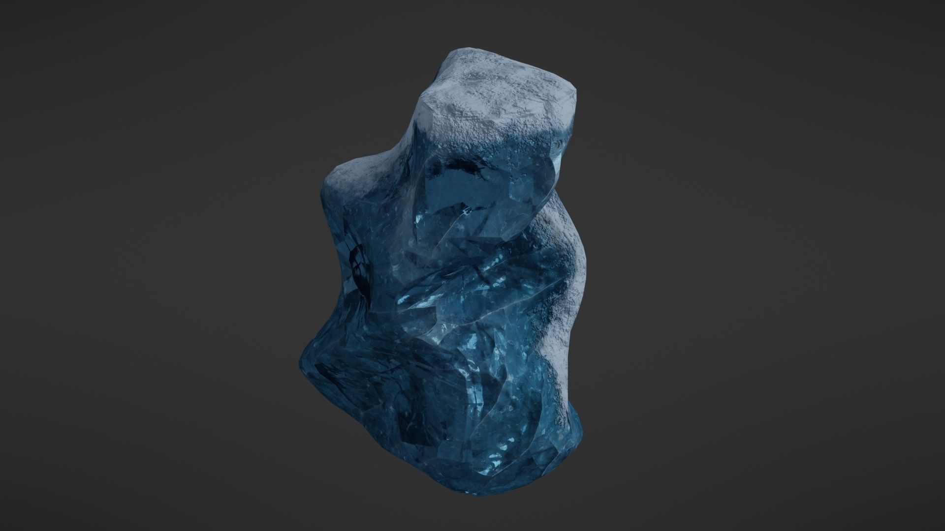 Iceberg rock Low-poly 3D model_19