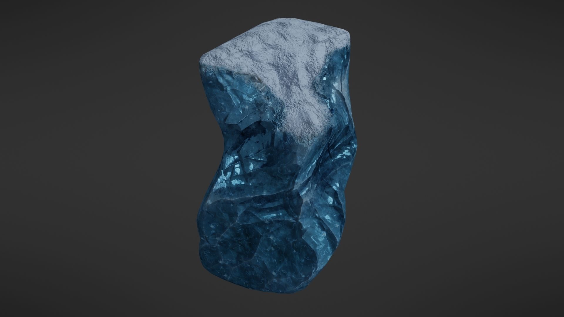 Iceberg rock Low-poly 3D model_11