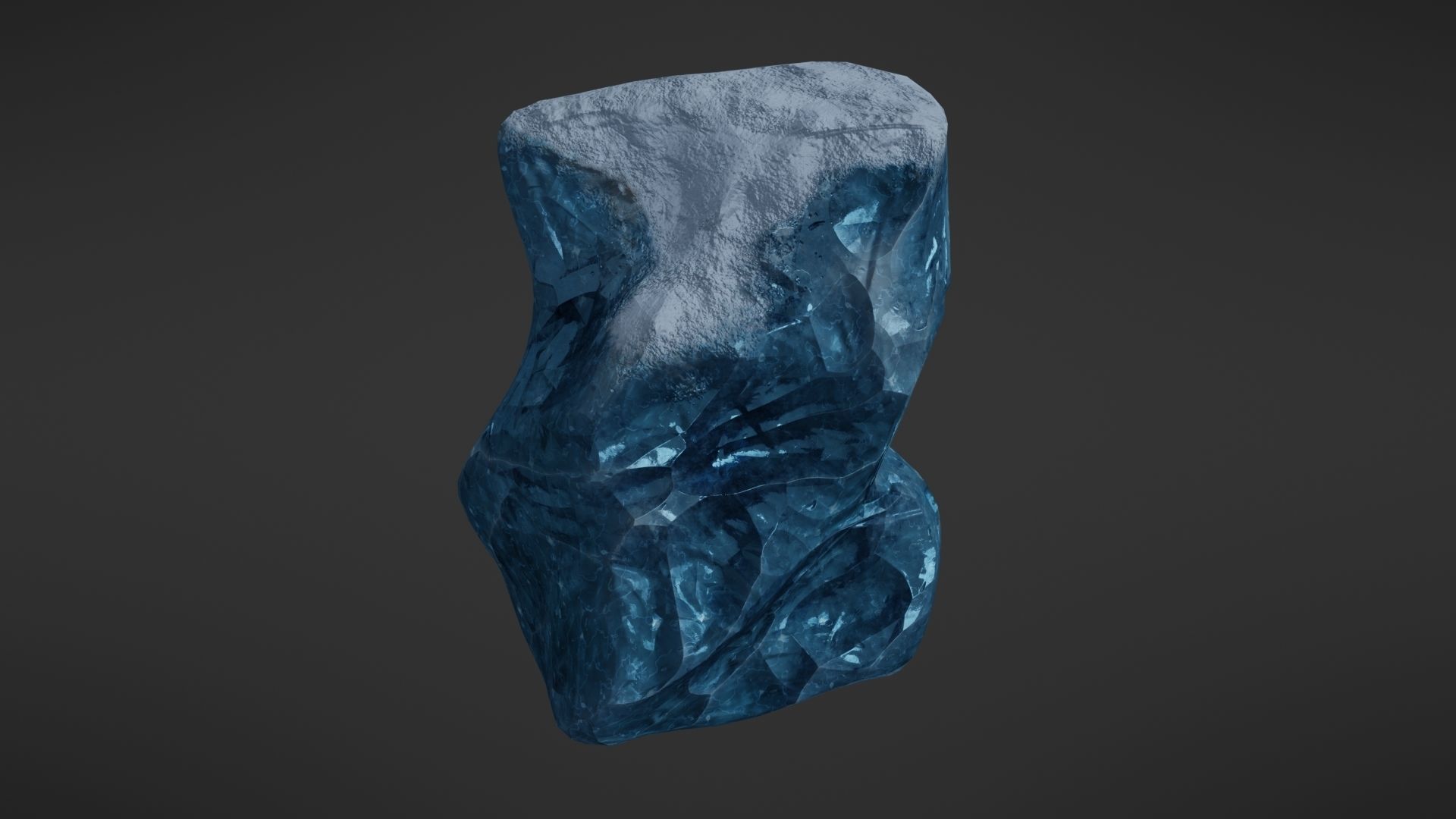 Iceberg rock Low-poly 3D model_16