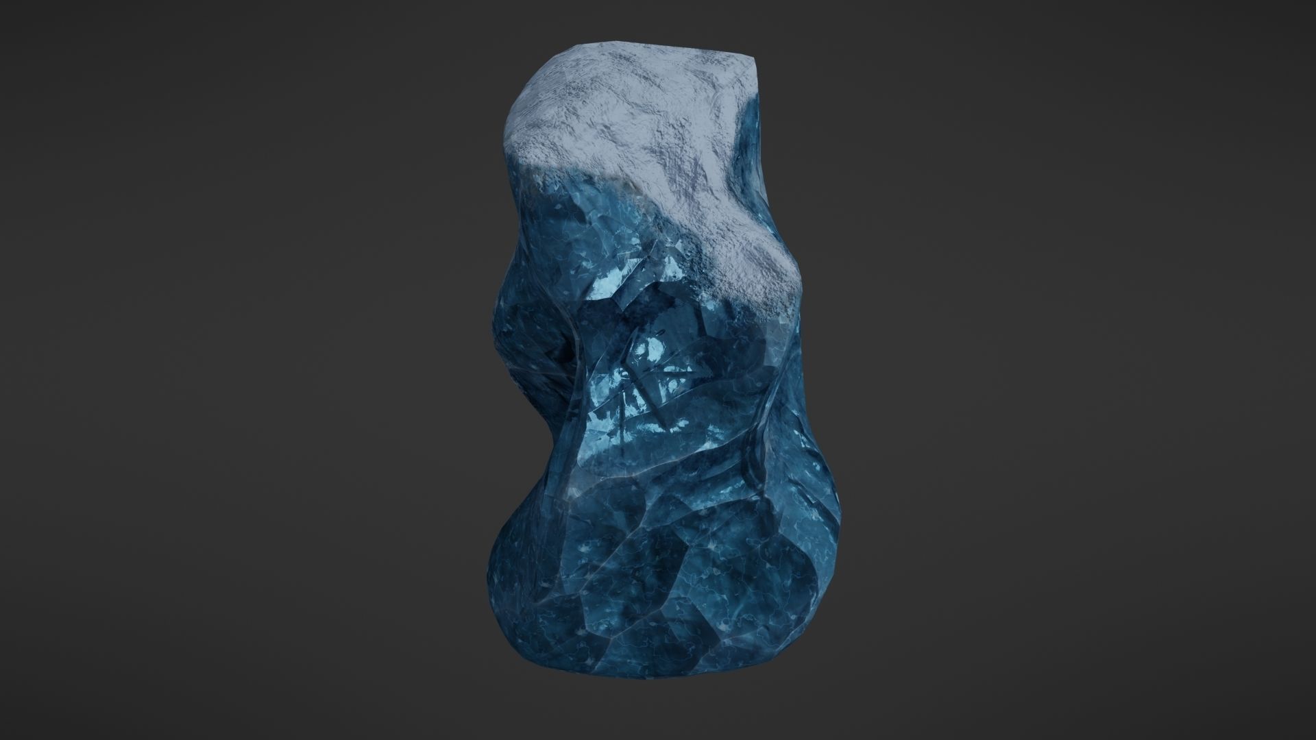 Iceberg rock Low-poly 3D model_9