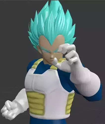 DRAGON BALL CHARACTER BLUE VEGETA Charging Pose