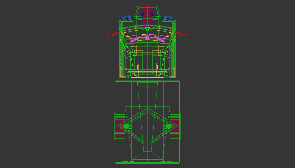 Low Poly Three Wheeled Van 02 Low-poly 3D model_16