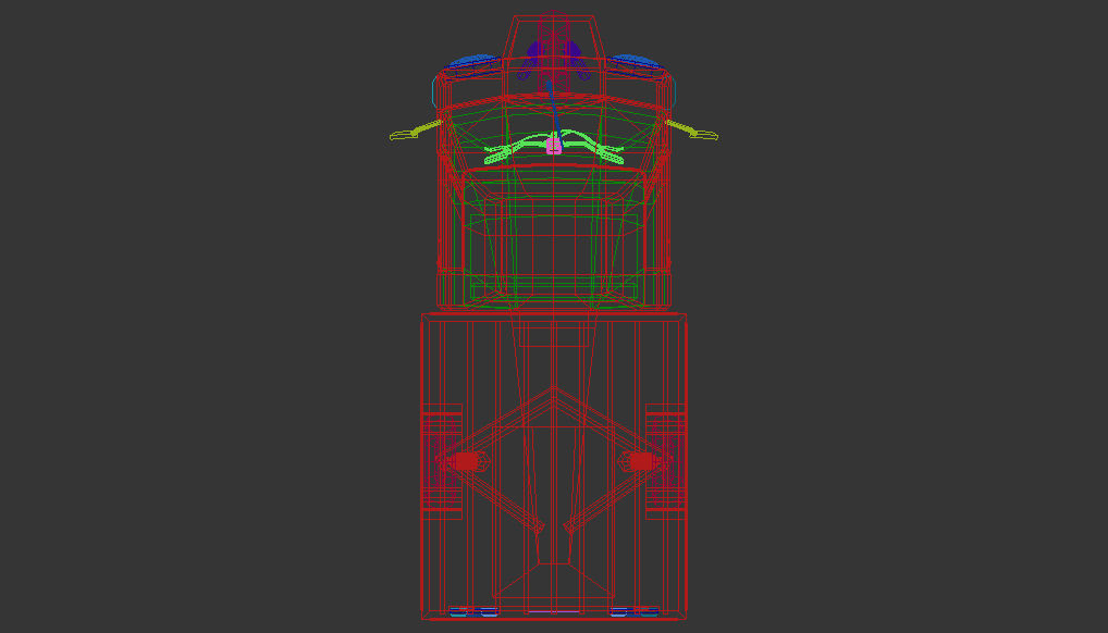 Low Poly Three Wheeled Pickup 02 Low-poly 3D model_16
