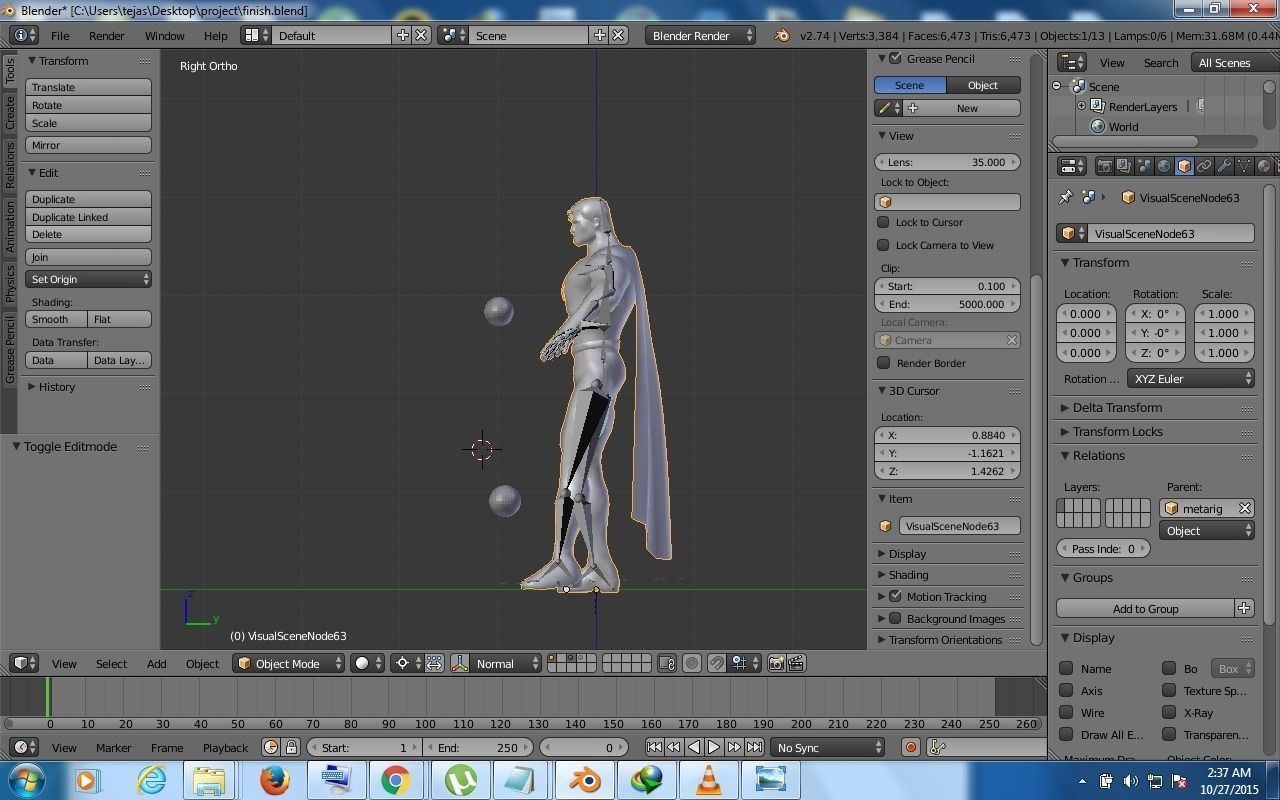 superman basic rigged model Free 3D model