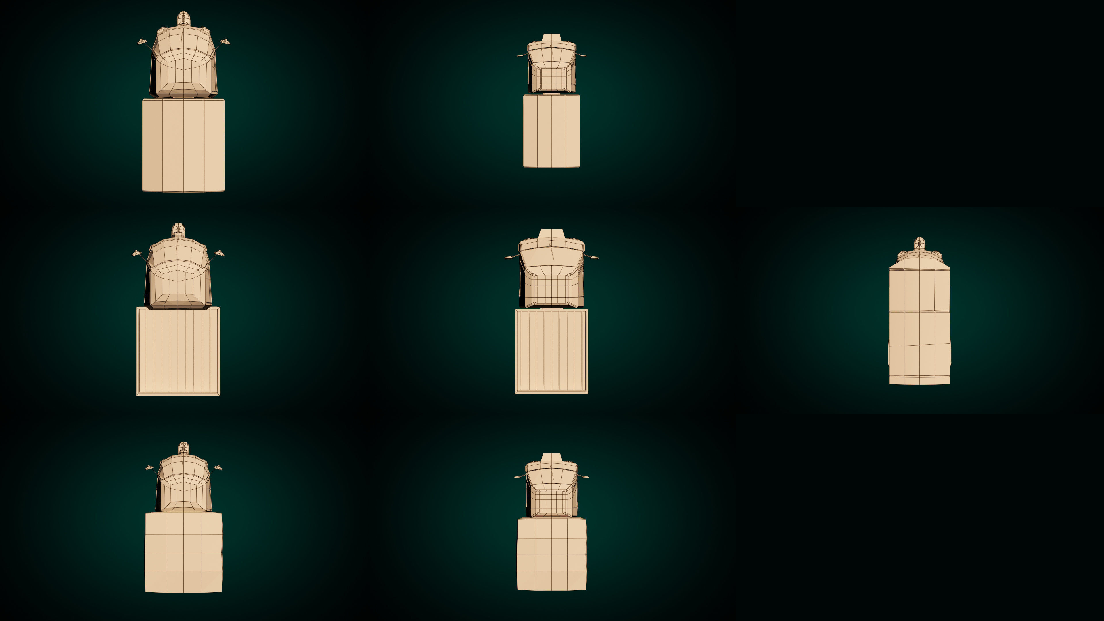 Low Poly Three-Wheeler Pack 3D Model Collection_20