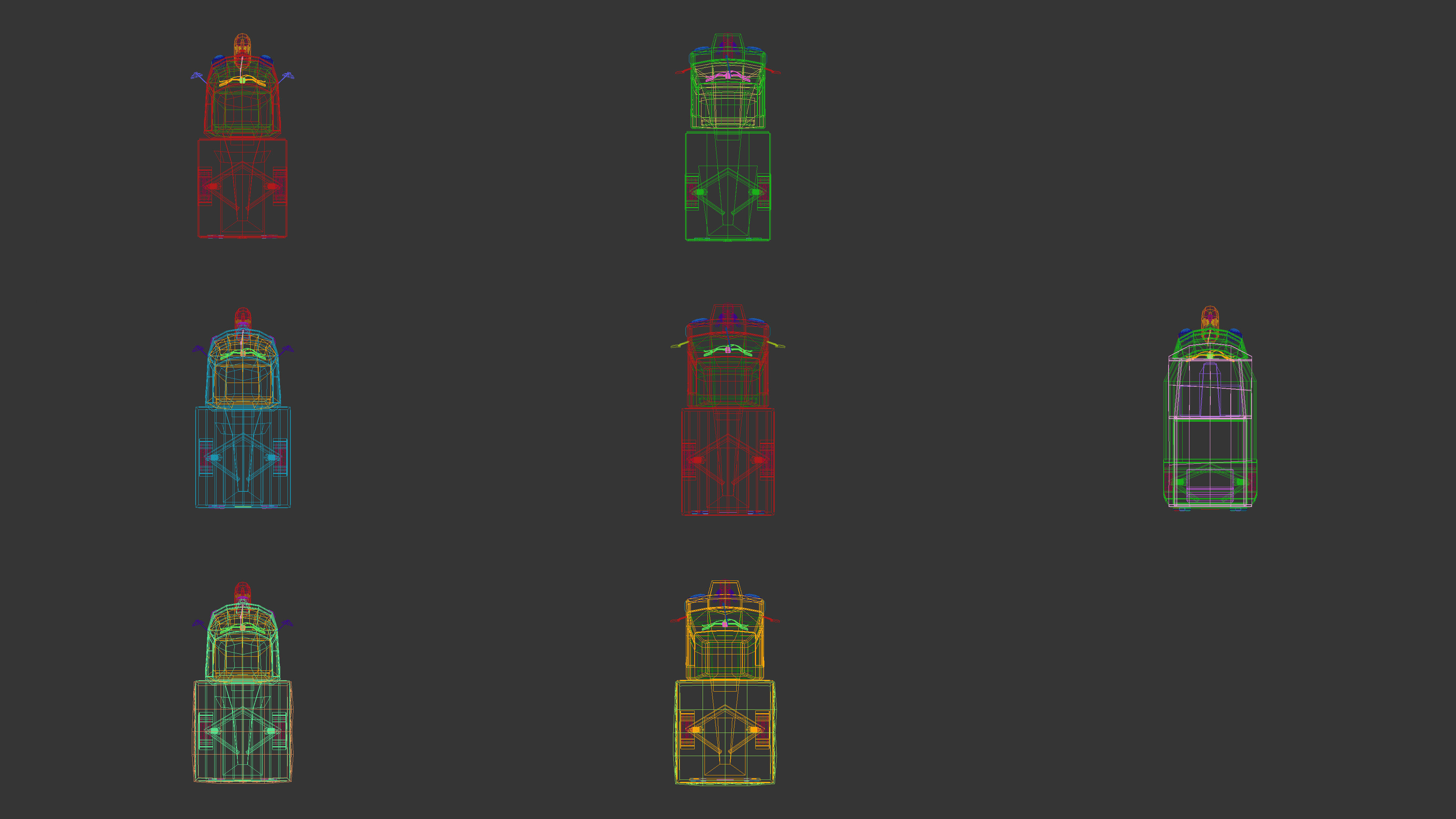 Low Poly Three-Wheeler Pack 3D Model Collection_24