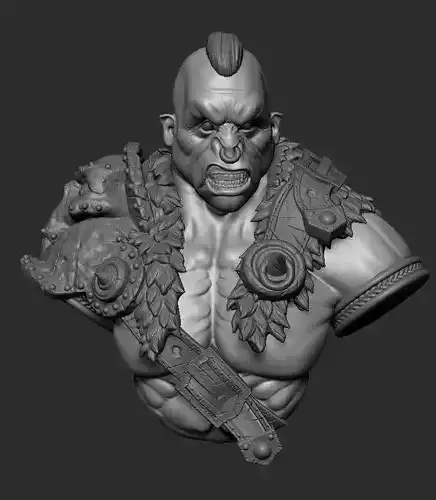 Ogre bust 2