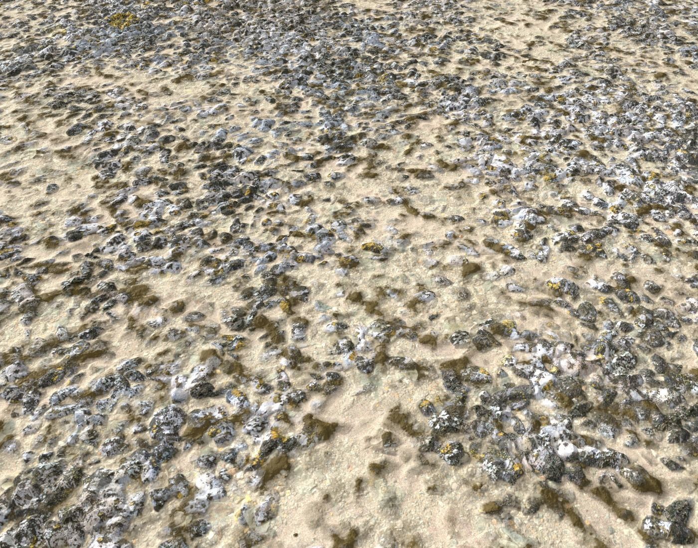 Sand and Gravel Seamless Pack PBR Texture_4