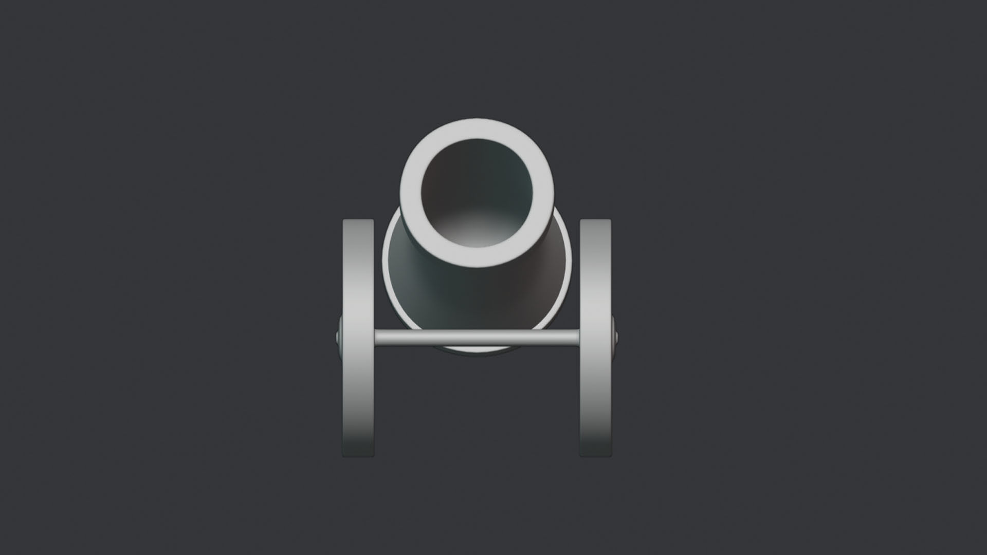 Stylized Cannon Low-poly 3D model Low-poly 3D model_6