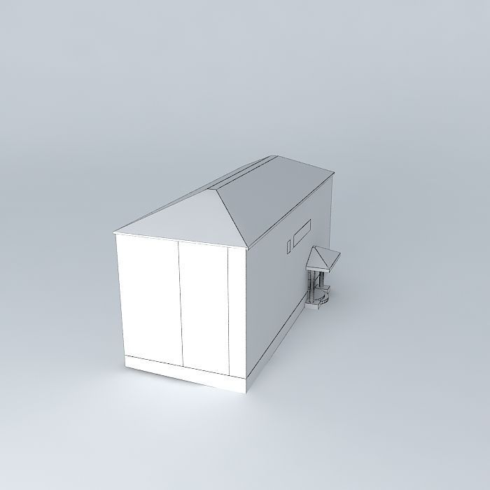 Rozaje Municipality building 3D model_4