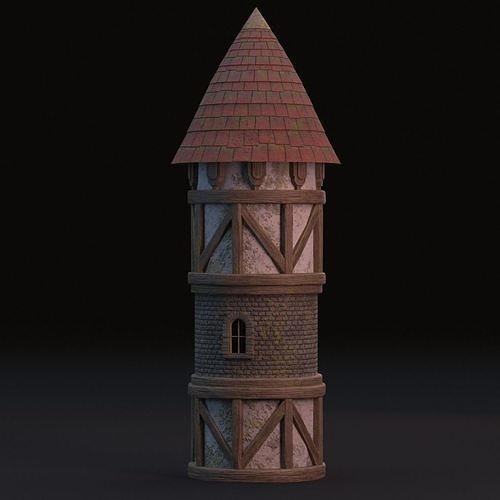 Medieval tower 3D model