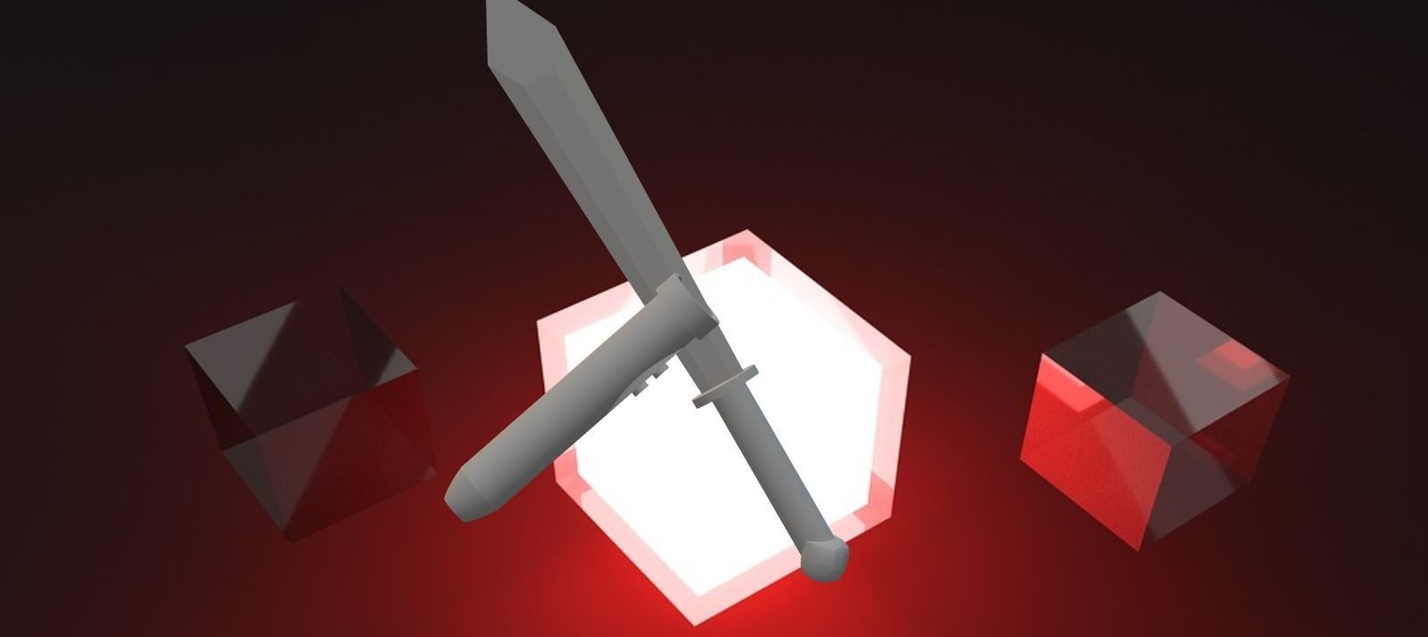 sword-set two swords 3D model_2
