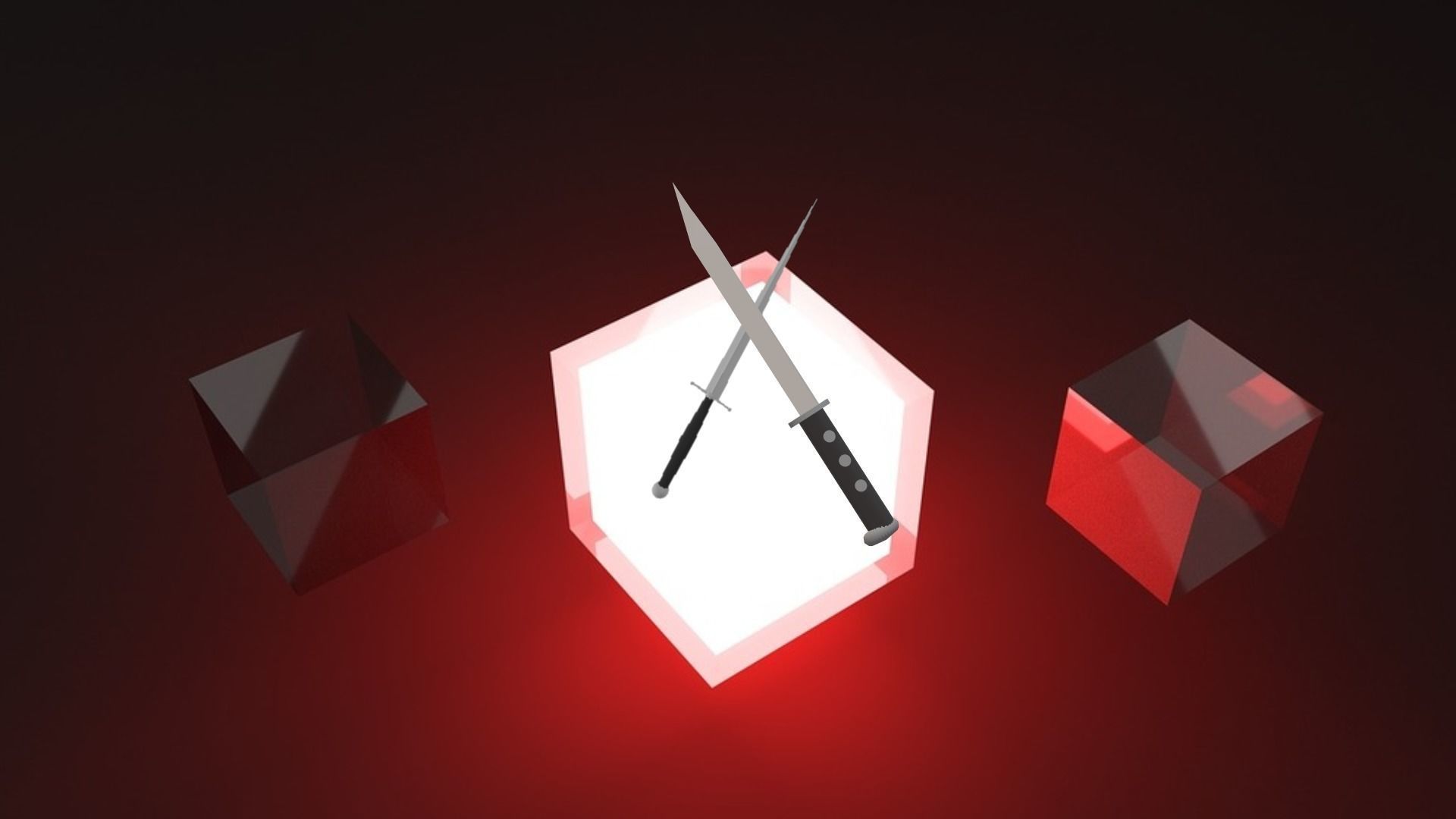 sword-set two swords 3D model_4