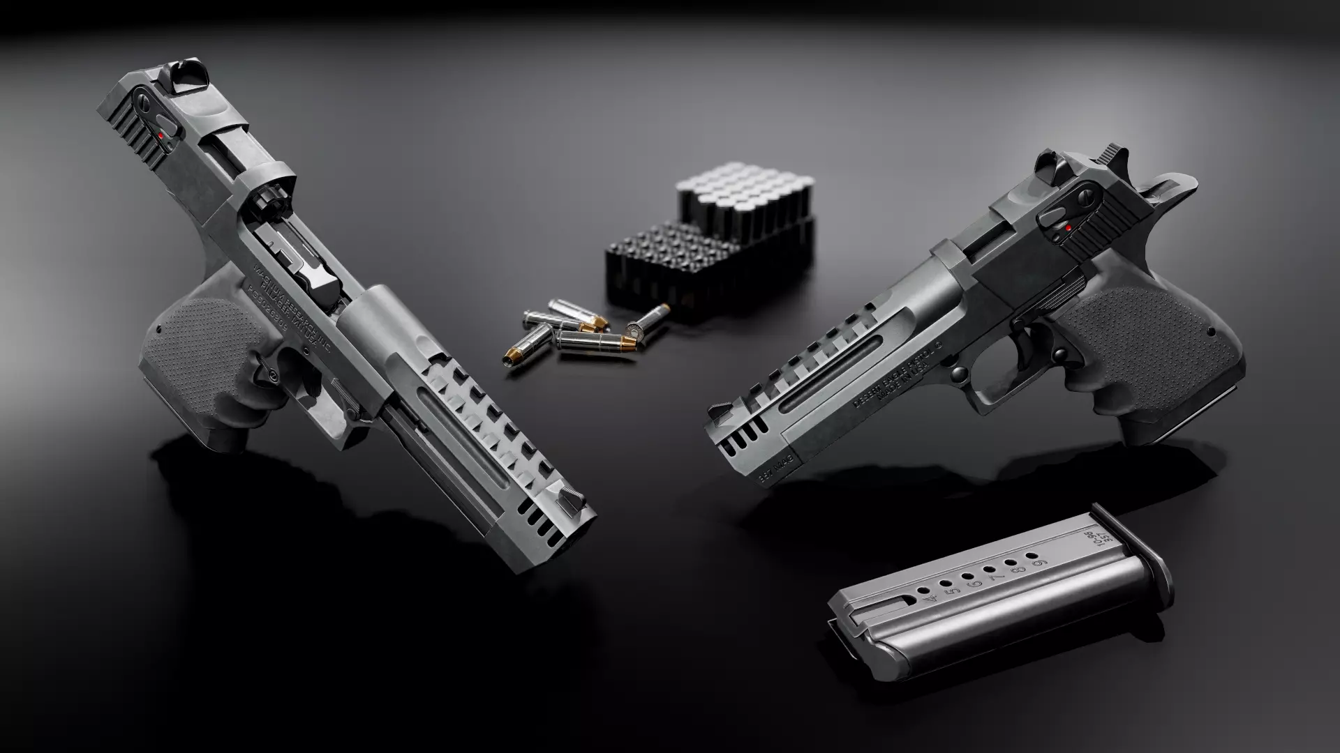 Desert Eagle L5 357 Magnum Low-poly 3D model