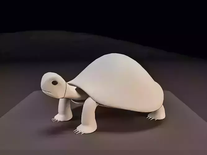 Turtle Basic Model Free low-poly 3D model