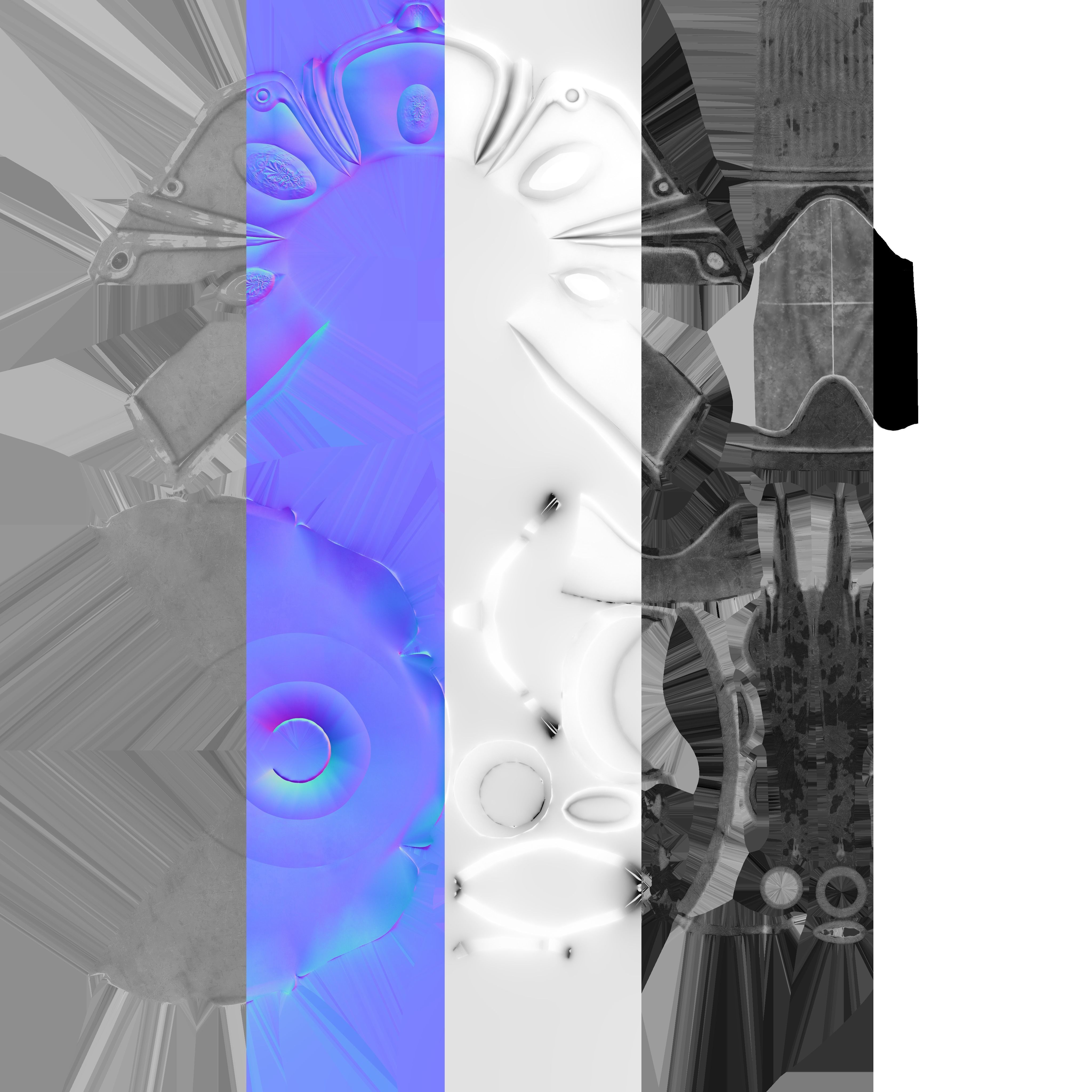 Epee 1 sword Low-poly 3D model_4