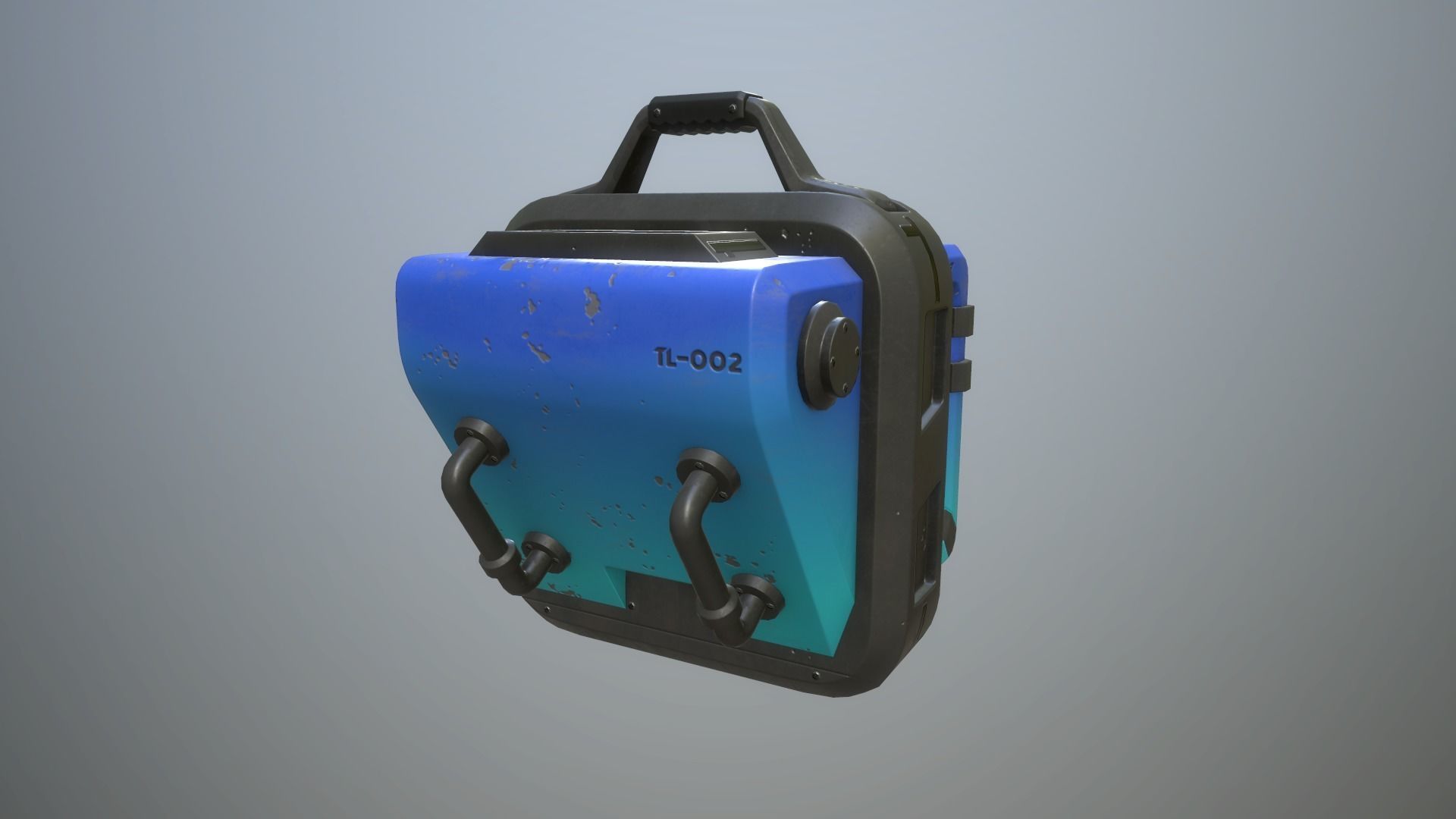 Sci-fi crates Low-poly 3D model_24