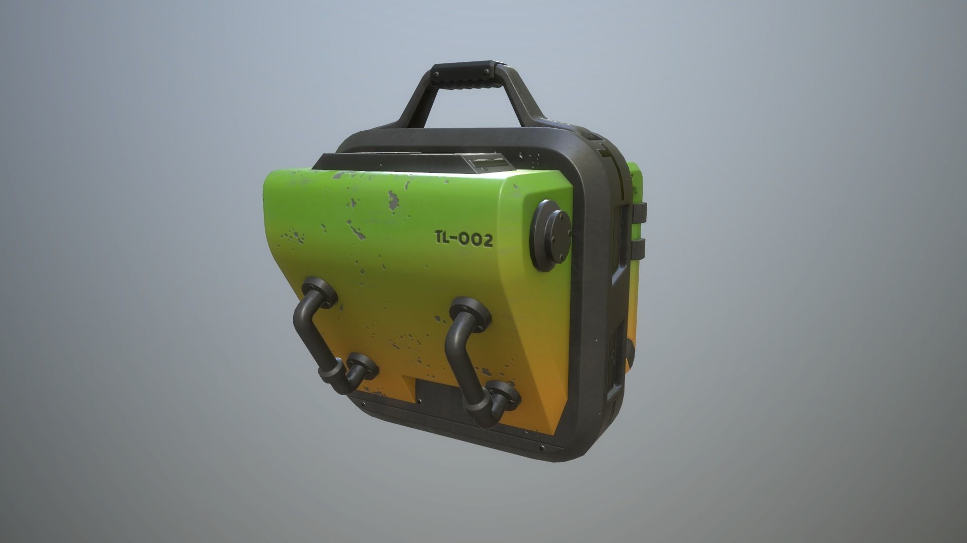 Sci-fi crates Low-poly 3D model_34