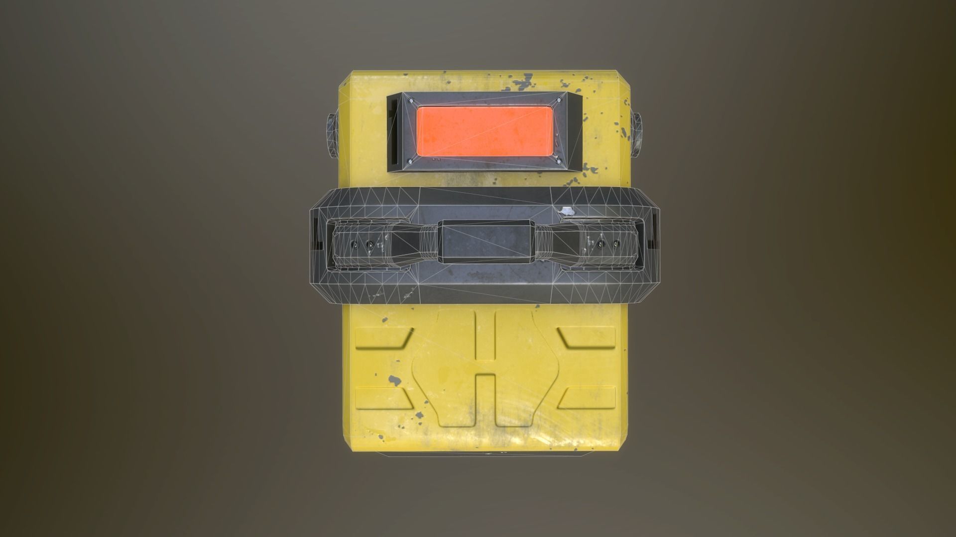 Sci-fi crates Low-poly 3D model_13