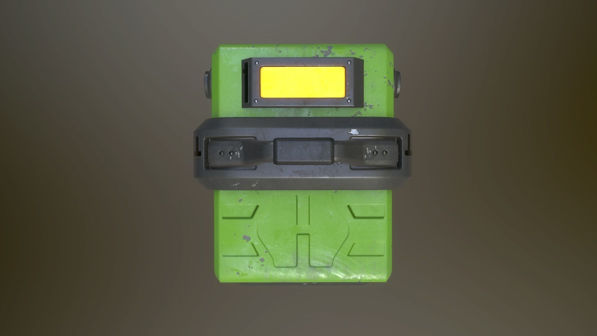 Sci-fi crates Low-poly 3D model_32