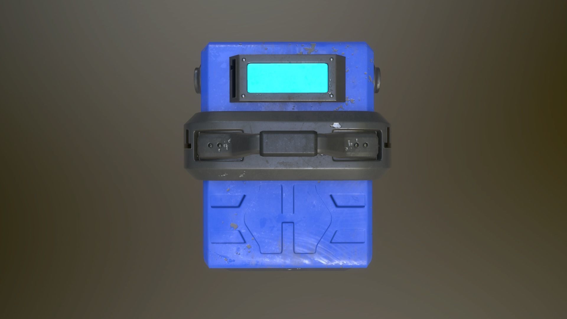 Sci-fi crates Low-poly 3D model_22