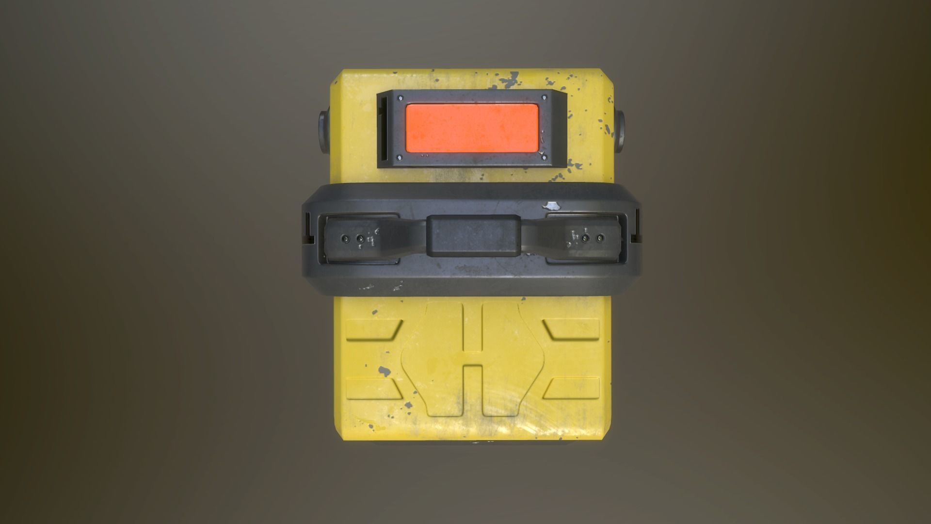 Sci-fi crates Low-poly 3D model_12