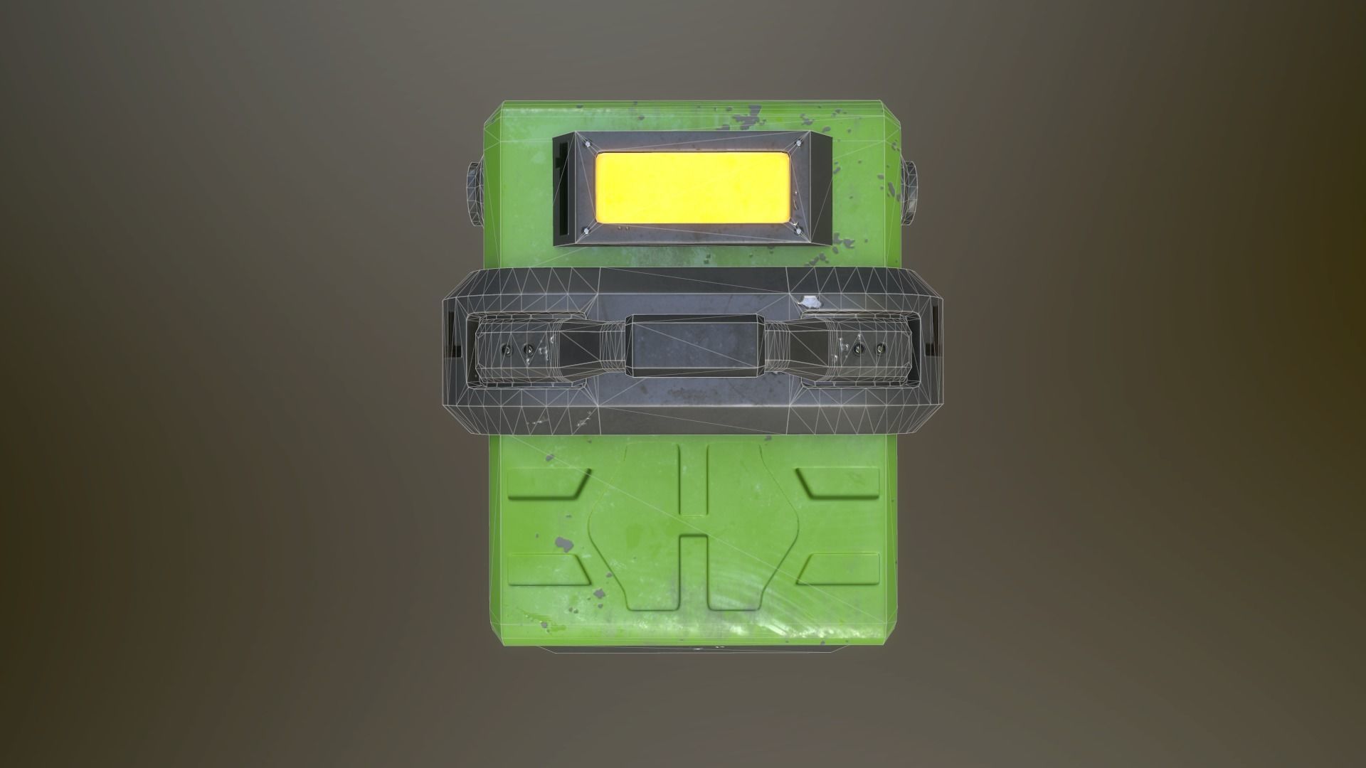 Sci-fi crates Low-poly 3D model_33