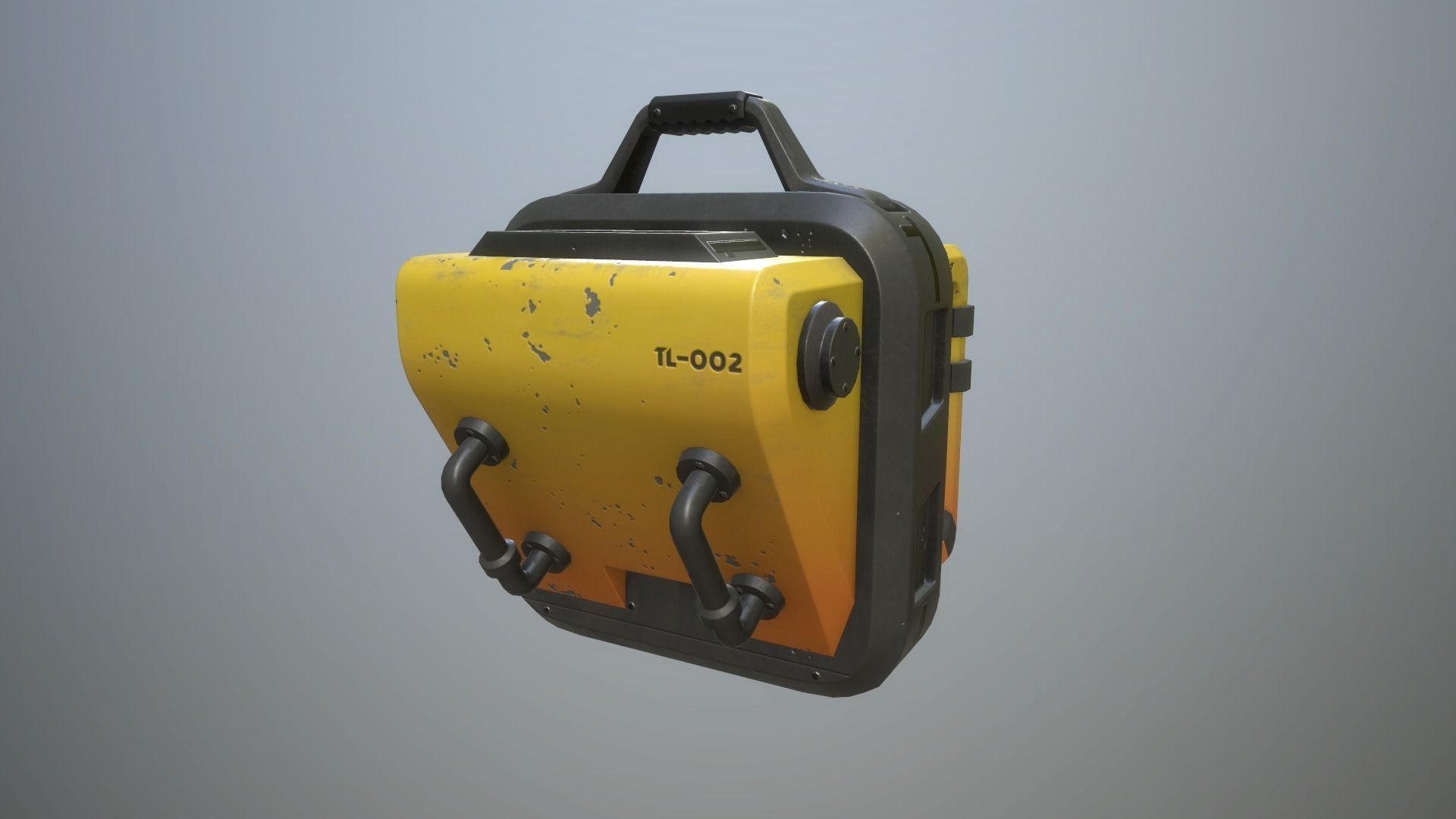 Sci-fi crates Low-poly 3D model_14