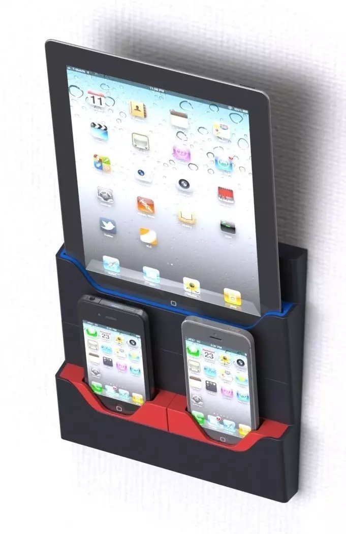 Rack for iPhones and iPads Free 3D print model_0